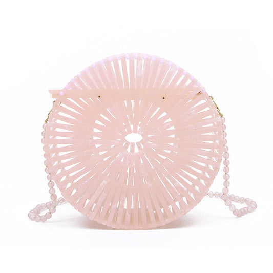 Round acrylic purse