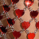 Red hearts matching set