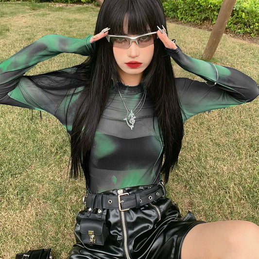 Green transparent top