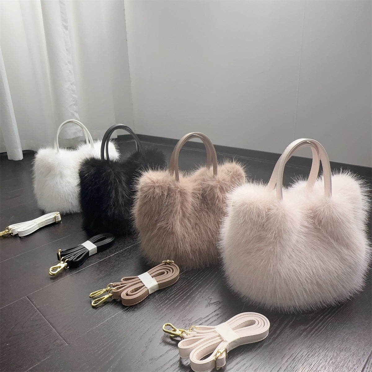 Fashion fur handbag