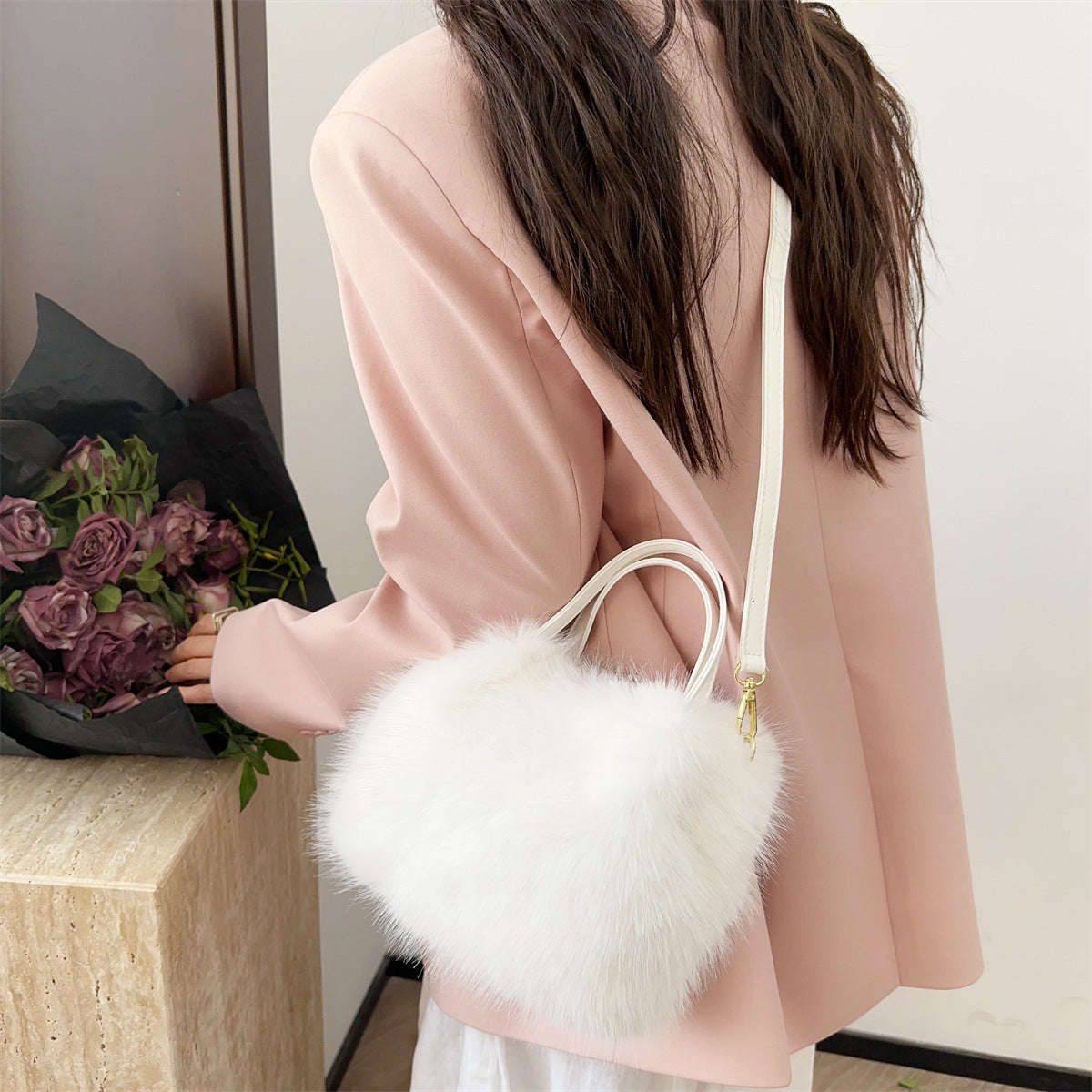 Fashion fur handbag