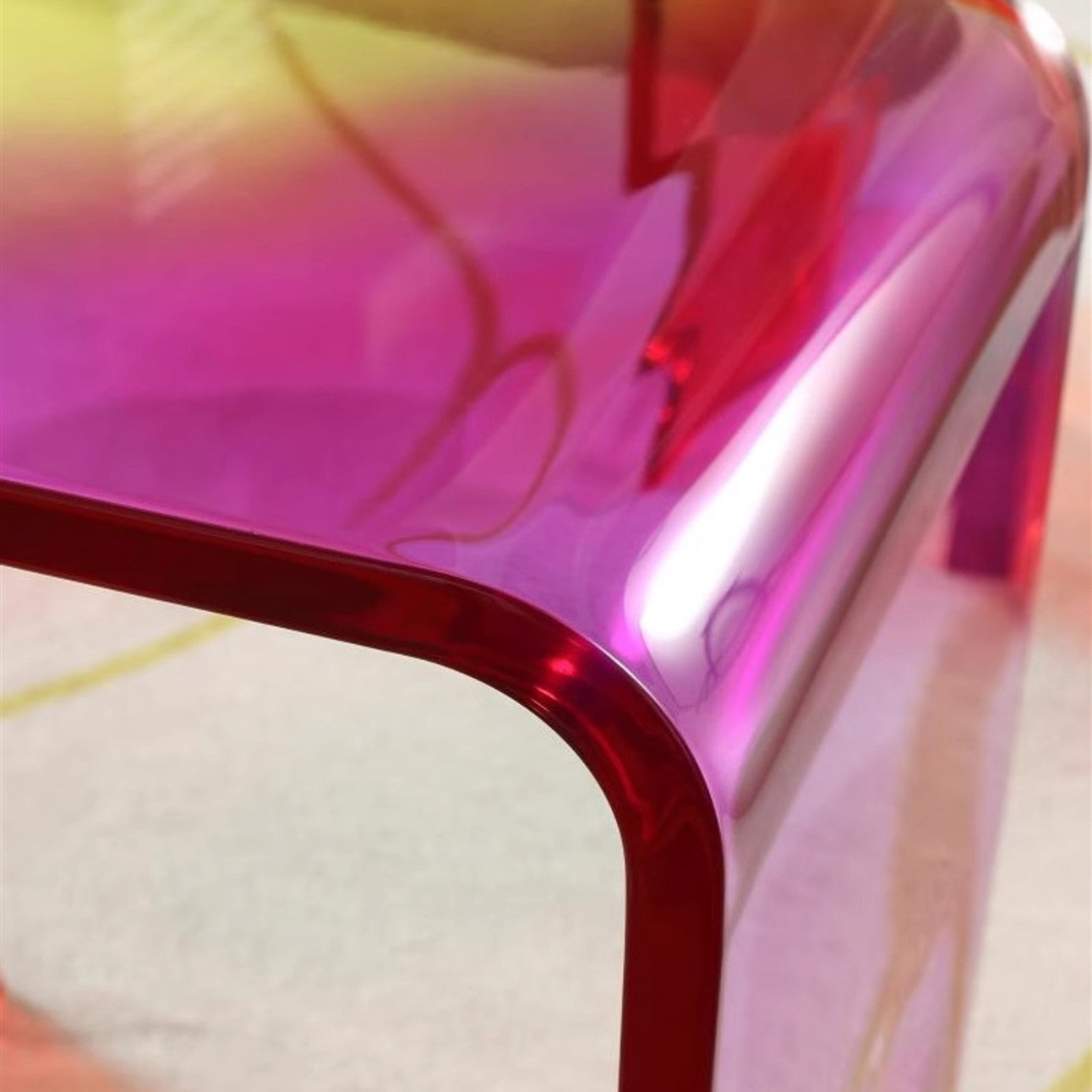 Rainbow Stool Transparent Fashion