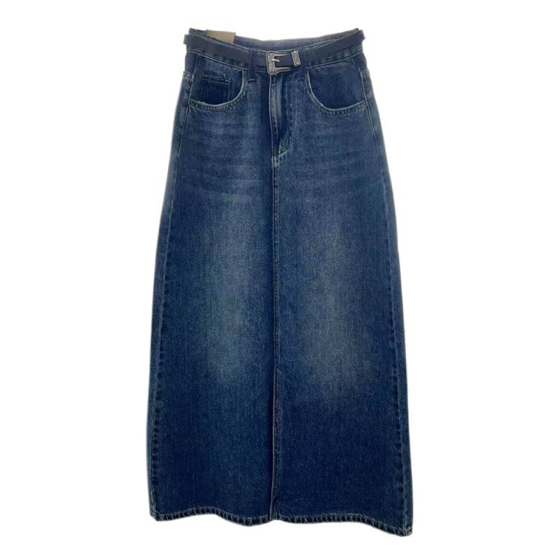 Plus Size denim skirt