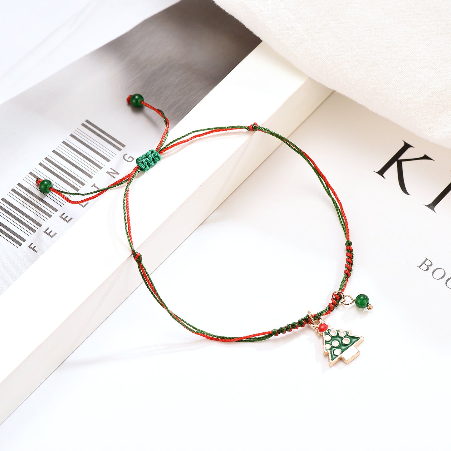 Christmas tree bracelet