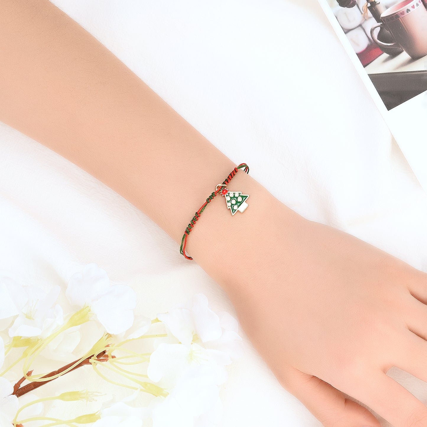 Christmas tree bracelet