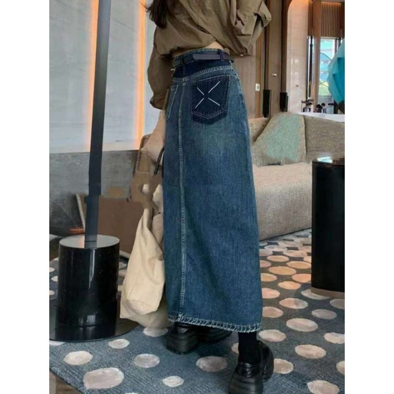 Plus Size denim skirt