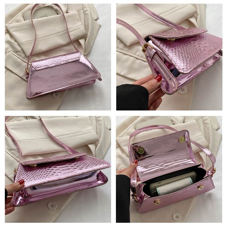 Metallic fashion handbag