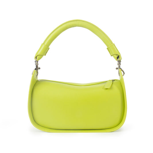 Lime-green fashion handbag