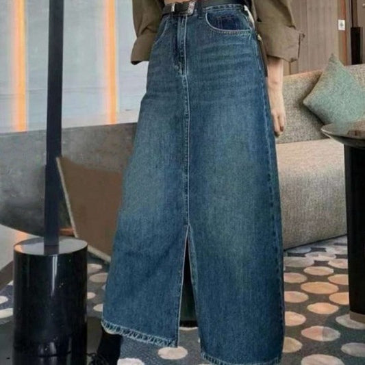 Plus Size denim skirt