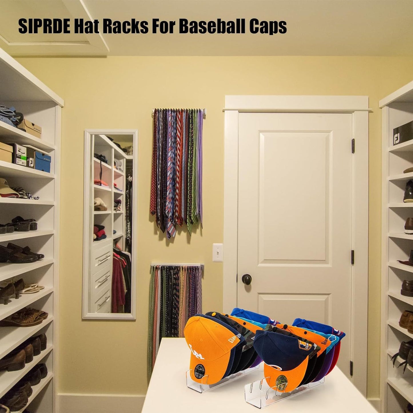 Acrylic hat rack