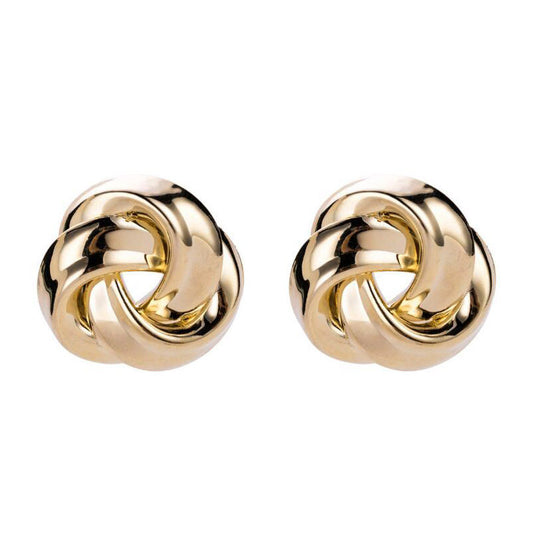 Metal knot earrings