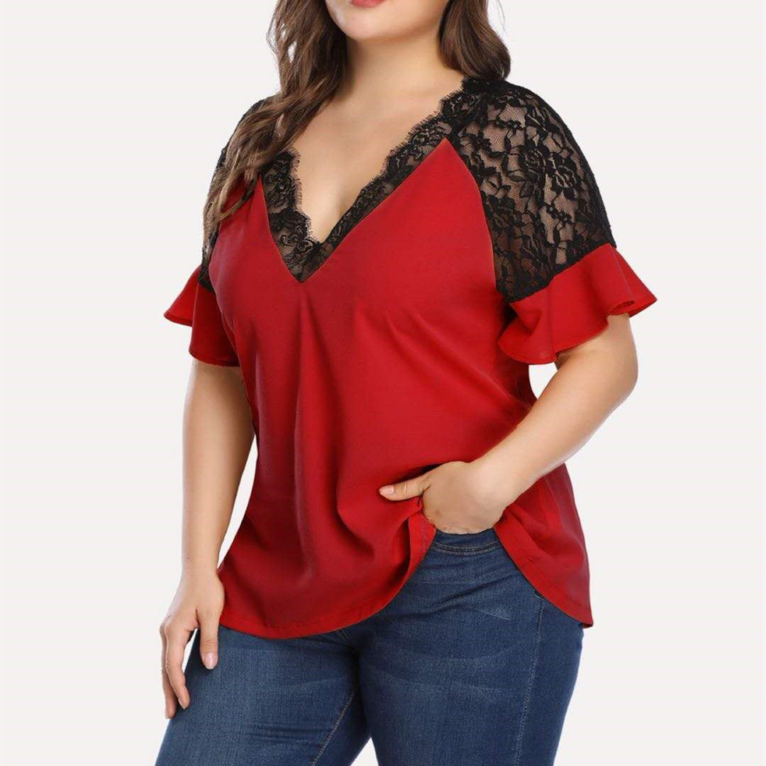 Plus size flowy top