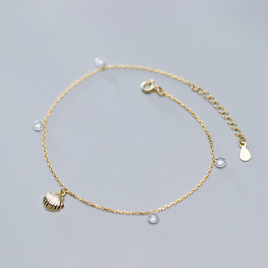 Sea shell anklet