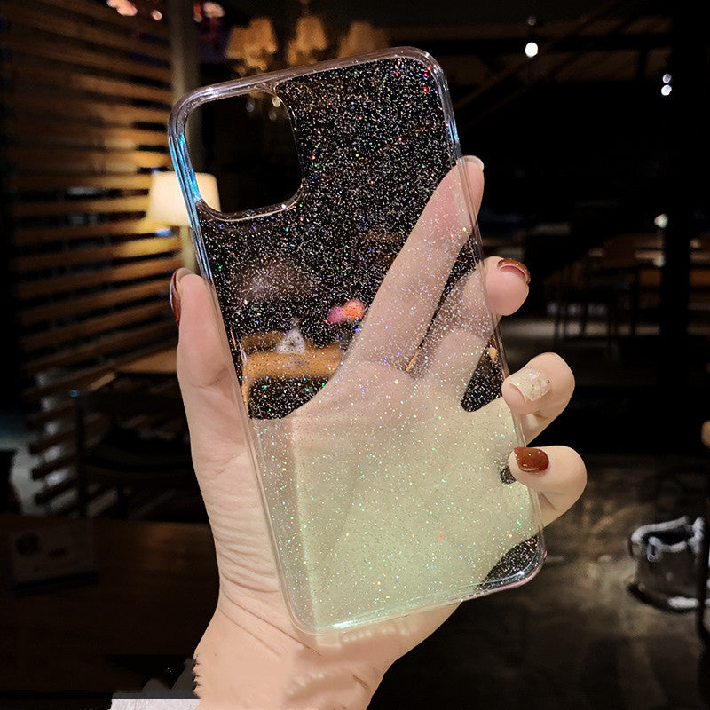 Glitter silicone phone case