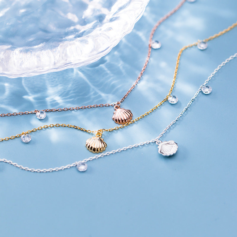 Sea shell anklet