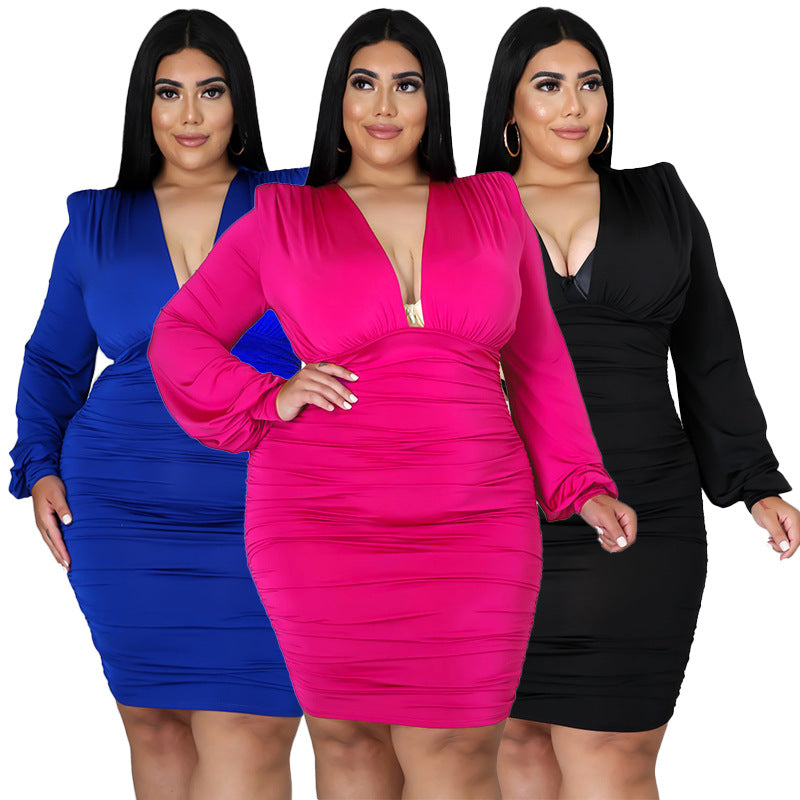 Plus size longsleeve dress