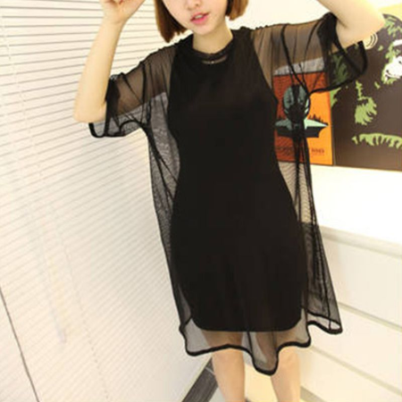 T-shirt mesh dress