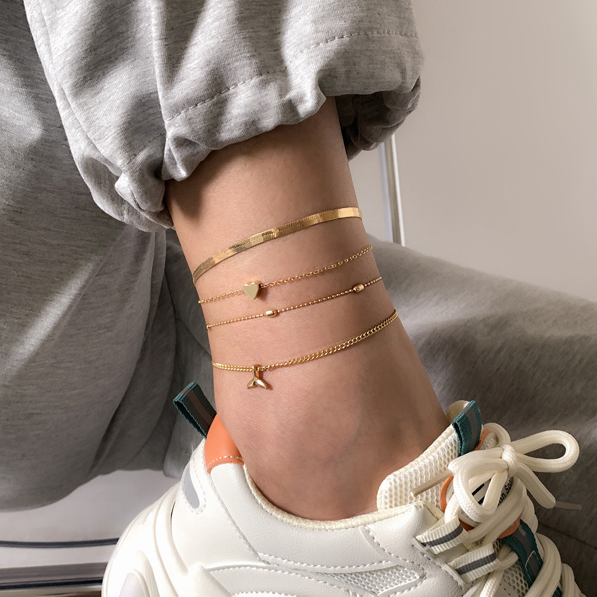 Multi chain anklet