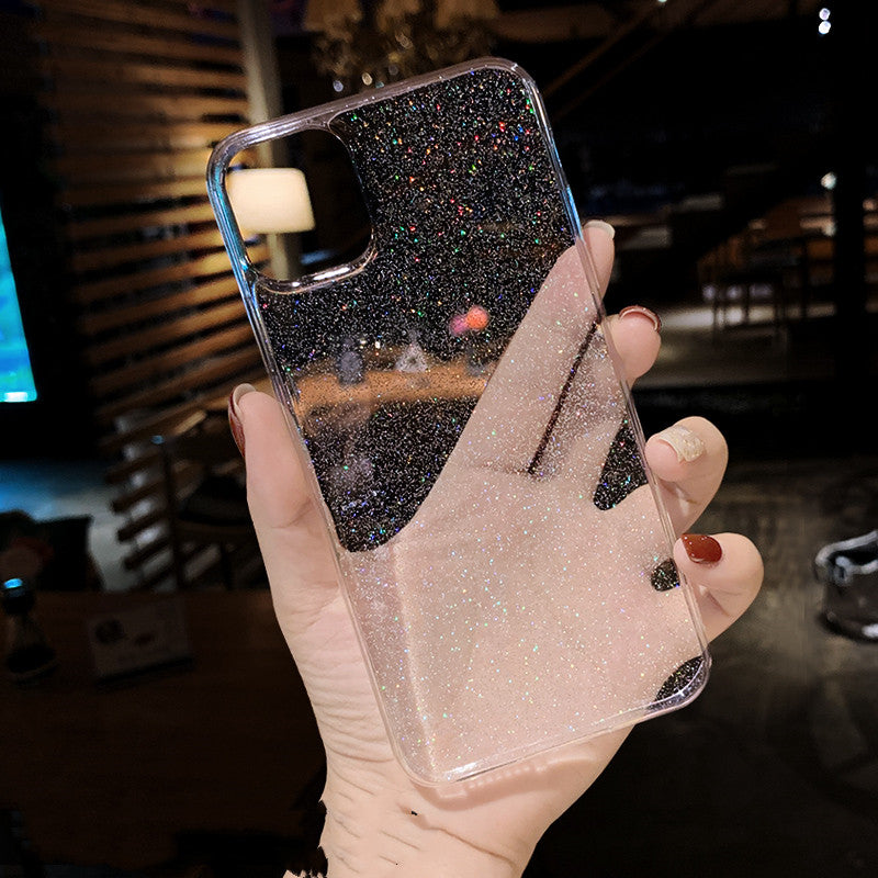 Glitter silicone phone case