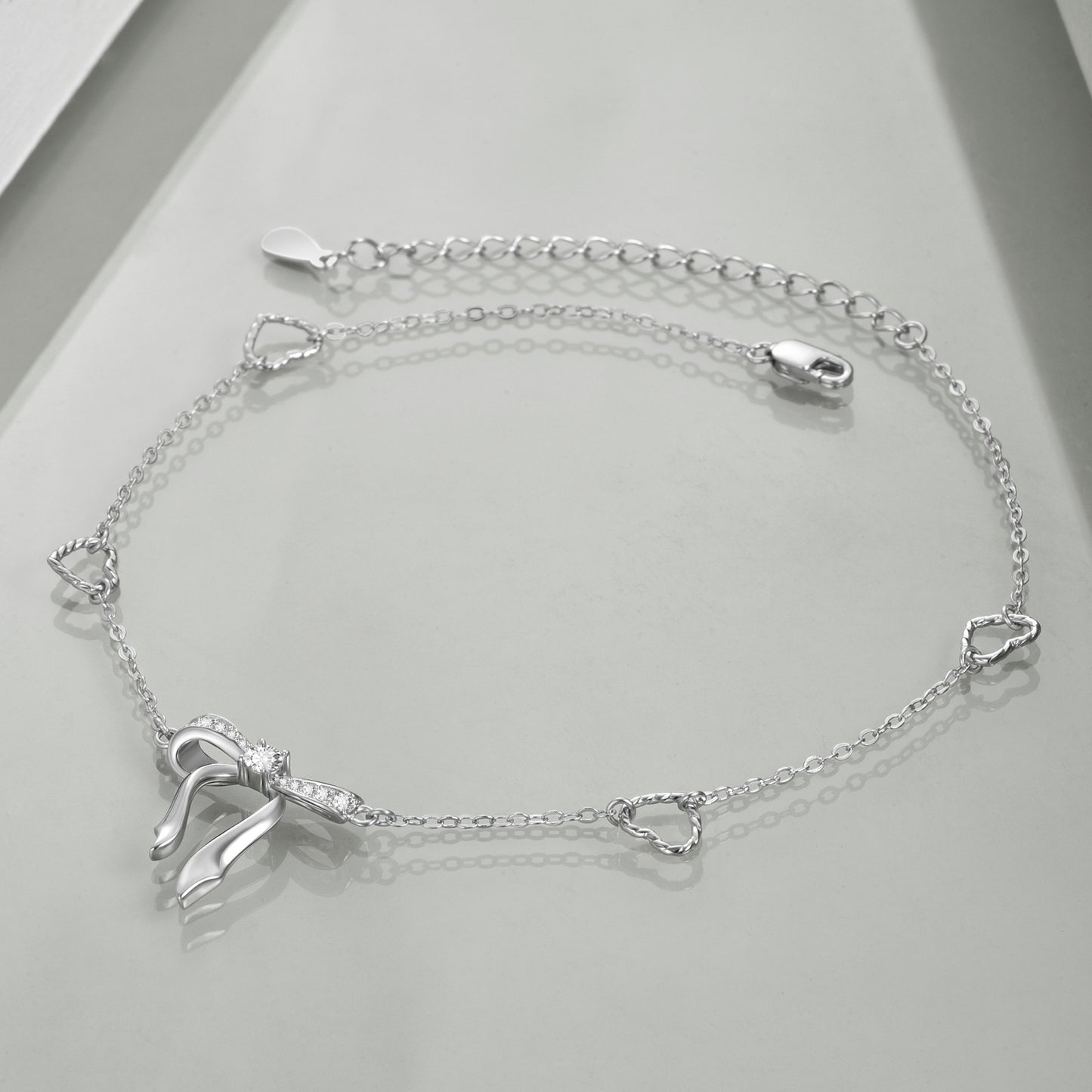 Hearts & Bow Anklet