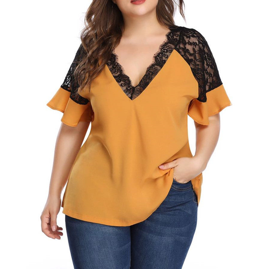 Plus size flowy top