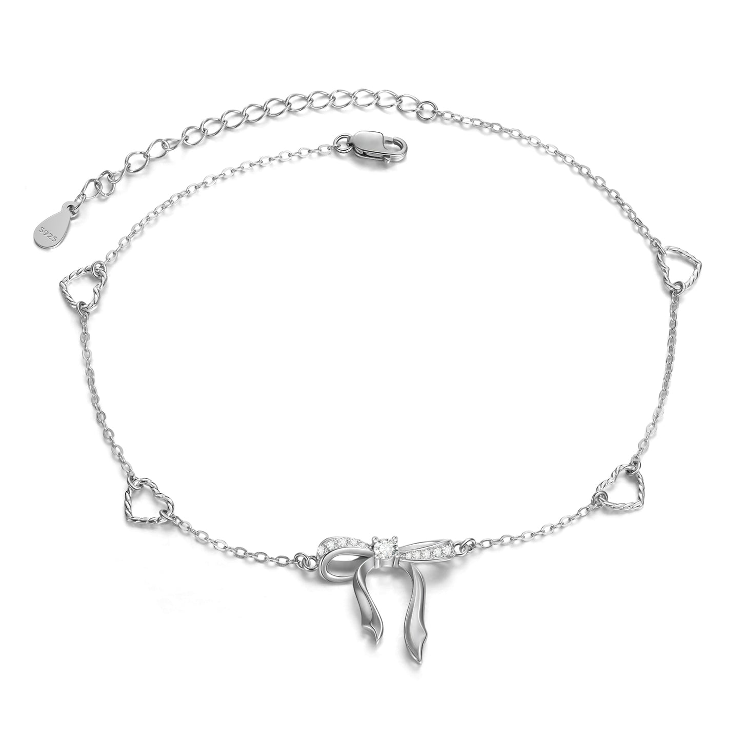 Hearts & Bow Anklet