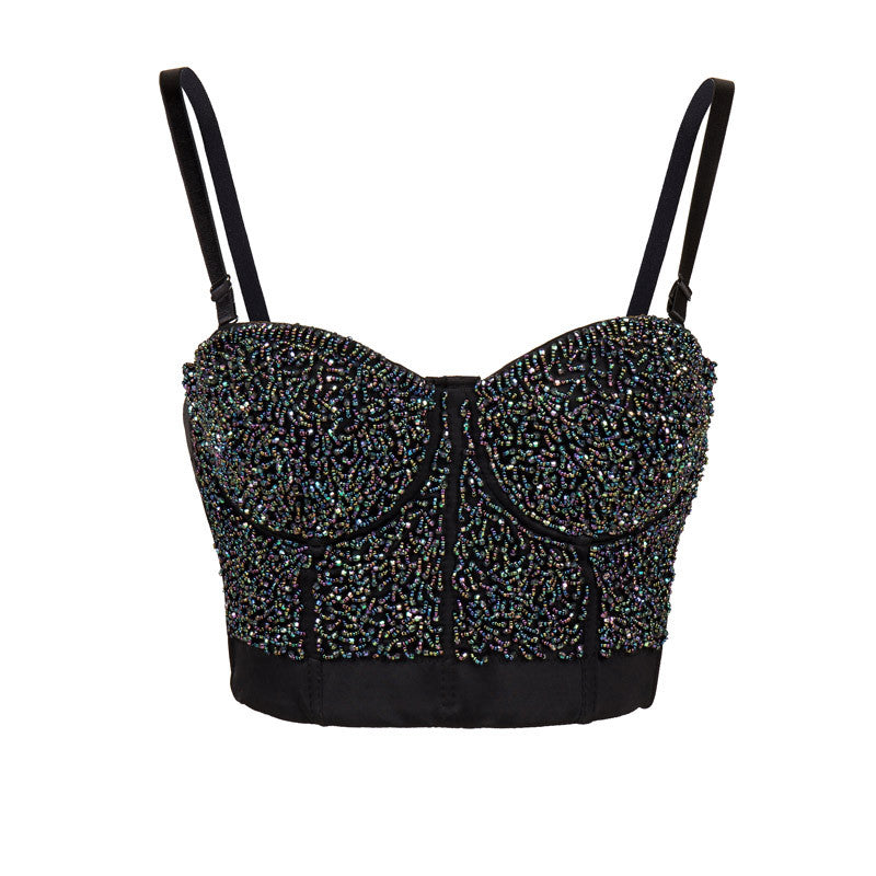 Rhinestone bra