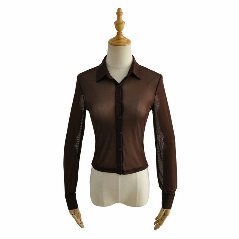 Brown longsleeve top