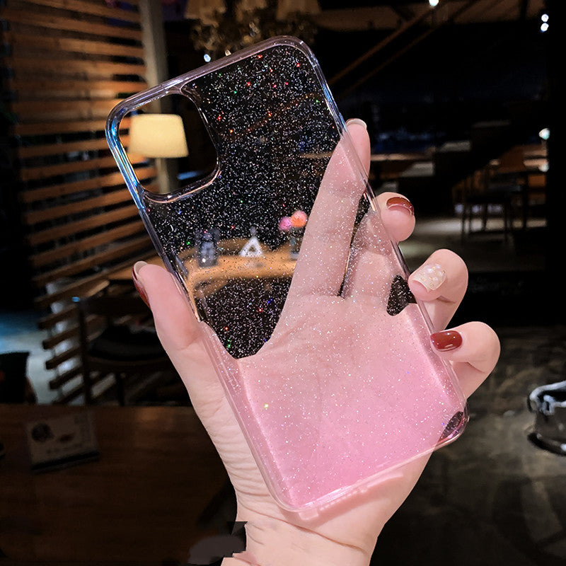 Glitter silicone phone case