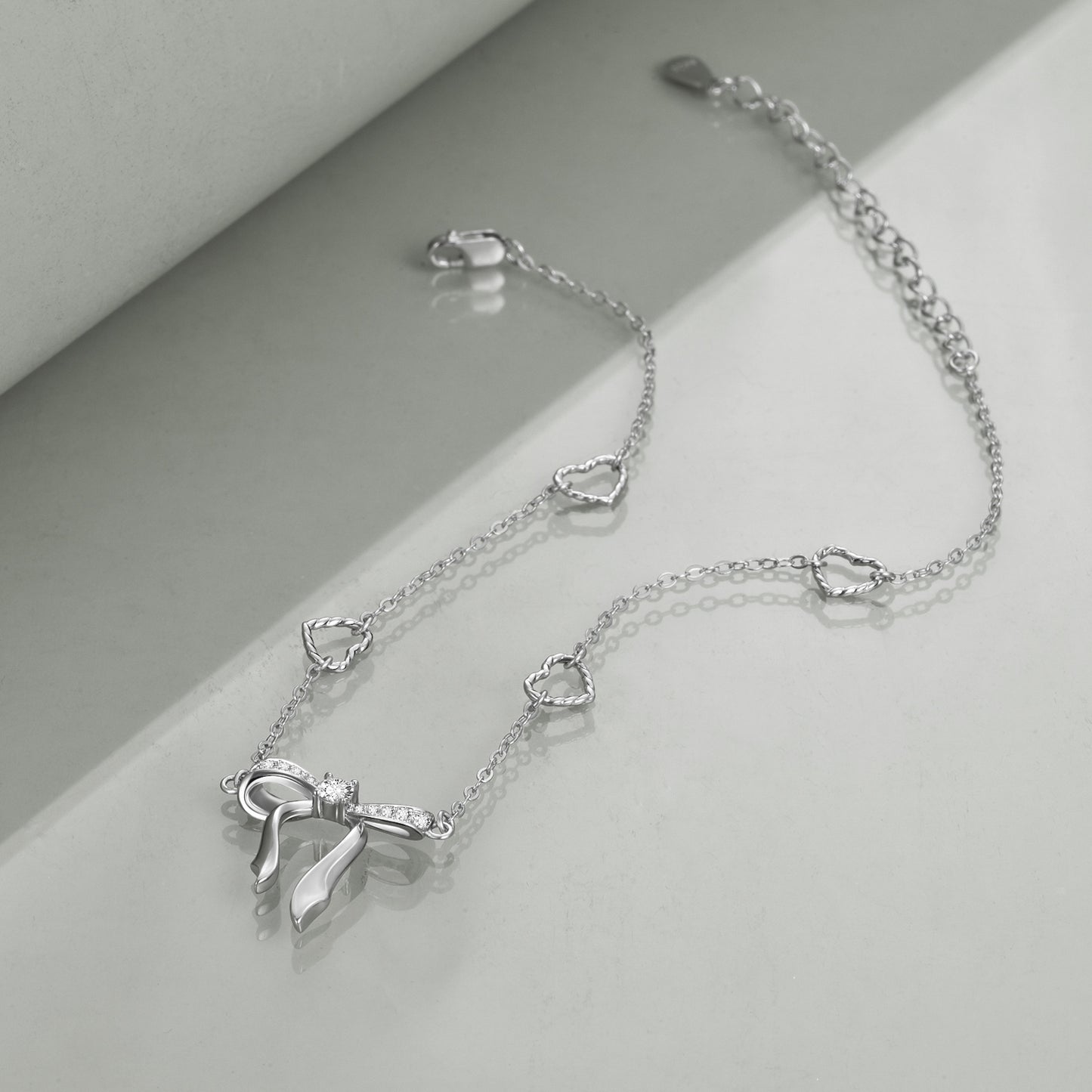 Hearts & Bow Anklet