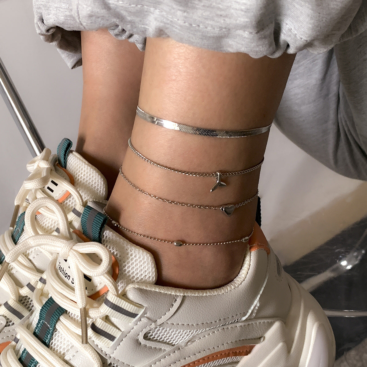 Multi chain anklet