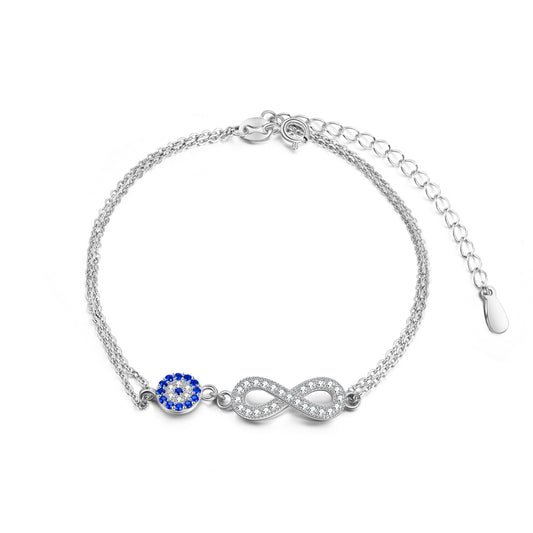 Evil eye-infinity bracelet