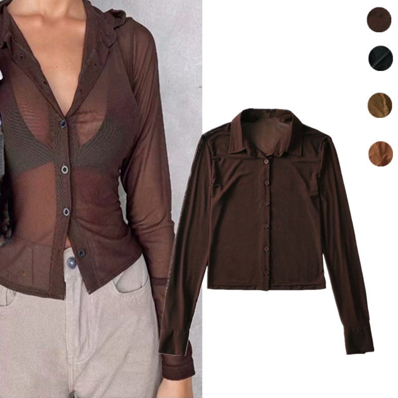 Brown longsleeve top