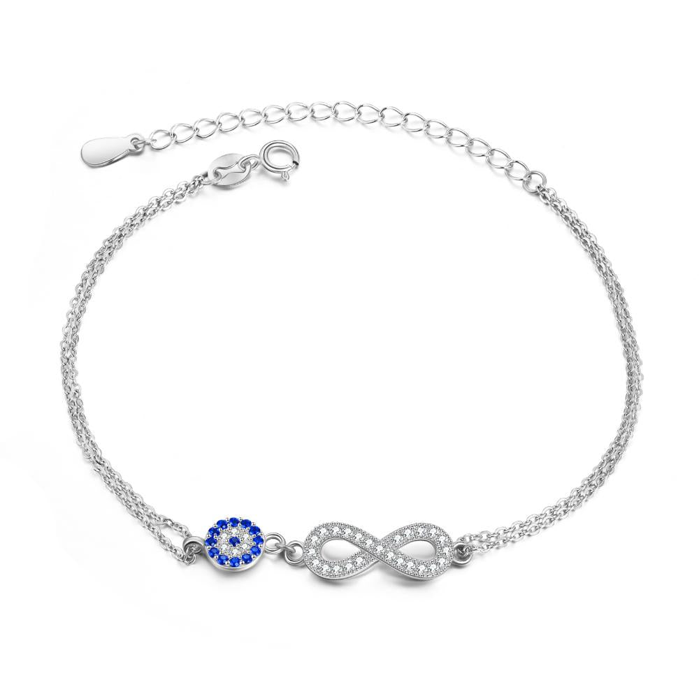 Evil eye-infinity bracelet