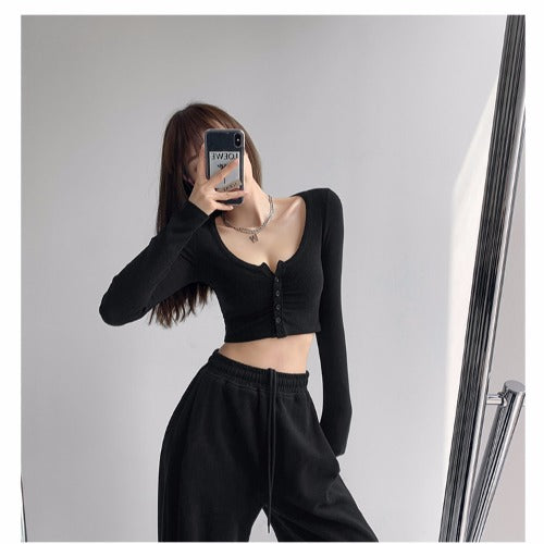 Lesli longsleeve crop top