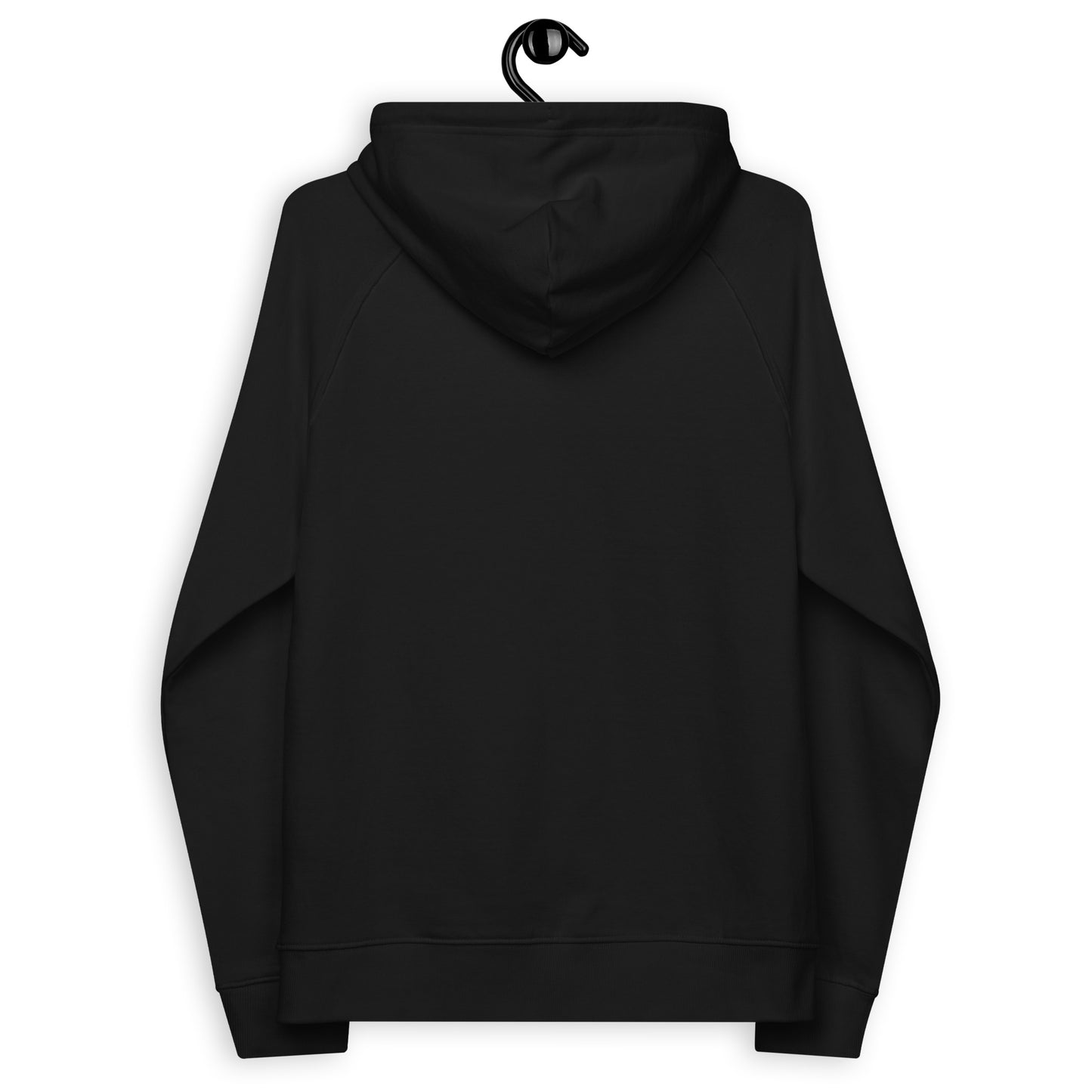 Creedence black unisex eco raglan hoodie