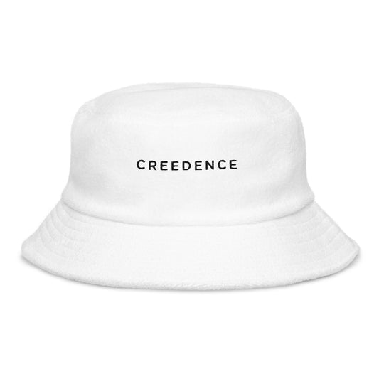 White cloth bucket hat